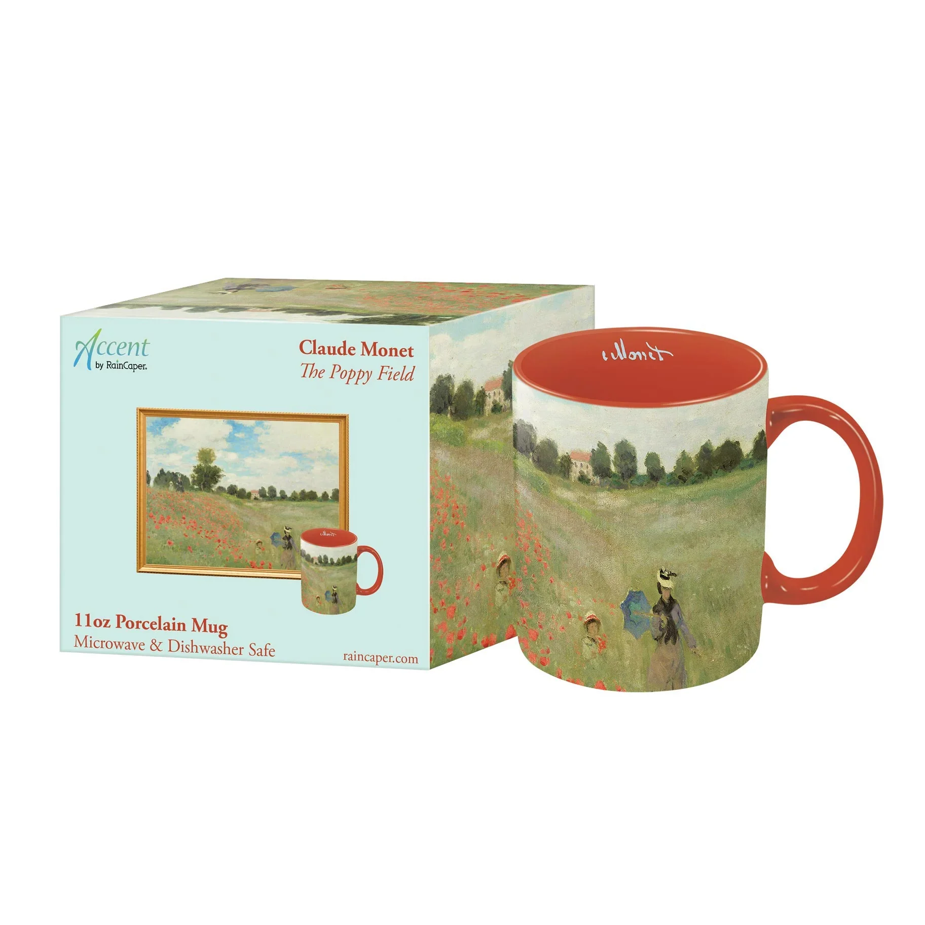 11oz Mug | Monet Poppy Field - Image 3