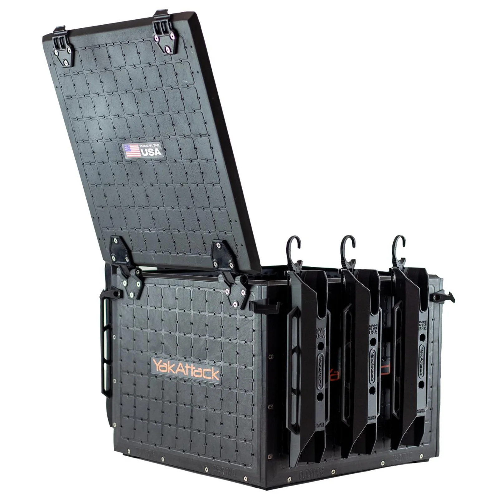 BlackPak Pro 16"x16" Kayak Fishing Crate | Black - Image 4