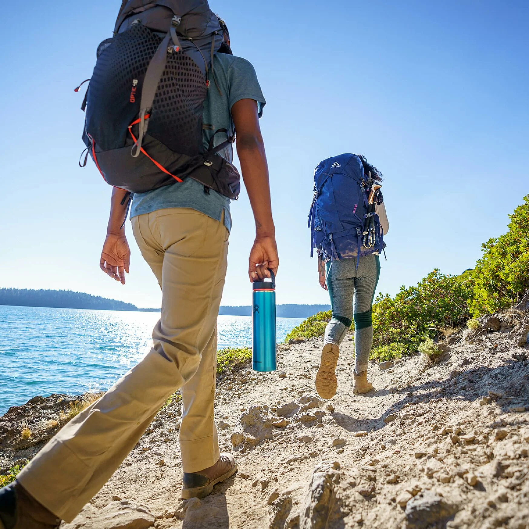 24 oz Lightweight Wide Mouth Trail Series™ Bottle with Flex Cap | Obsidian - Image 3