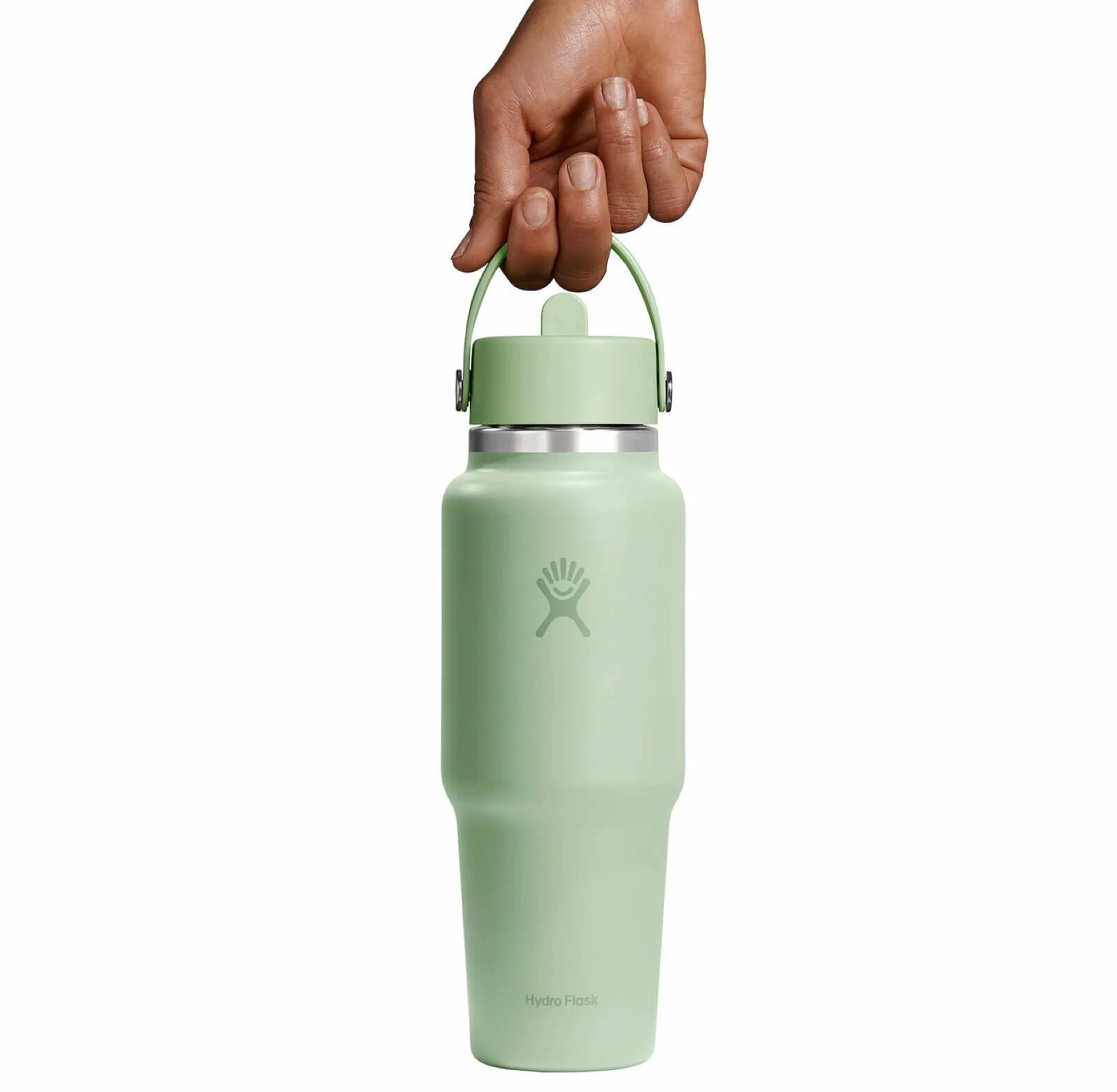 32oz Wide Mouth Travel Bottle With Flex Straw Cap | Aloe - Image 3