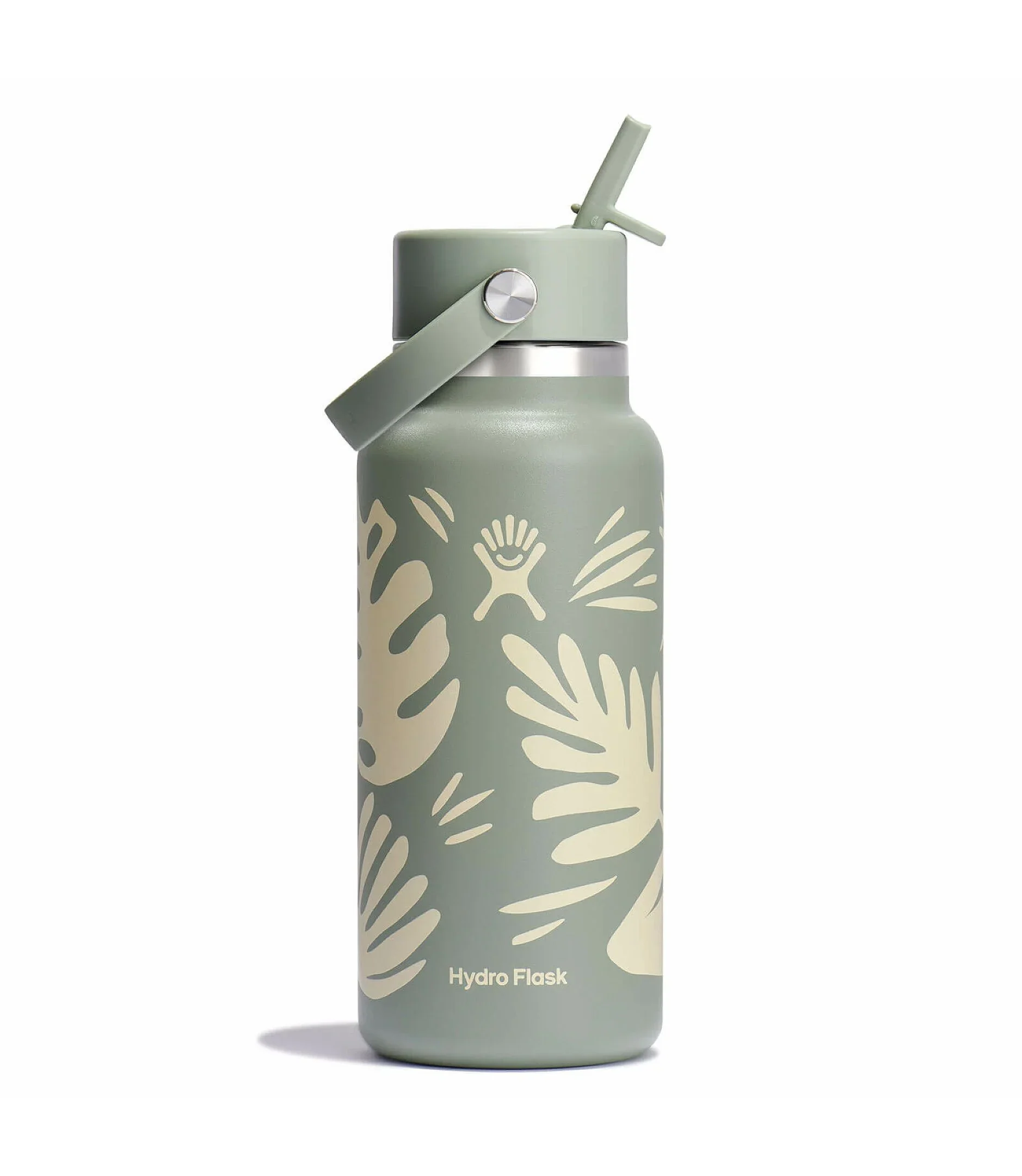 32 oz Wide Mouth with Flex Straw Cap | Botanical Bliss