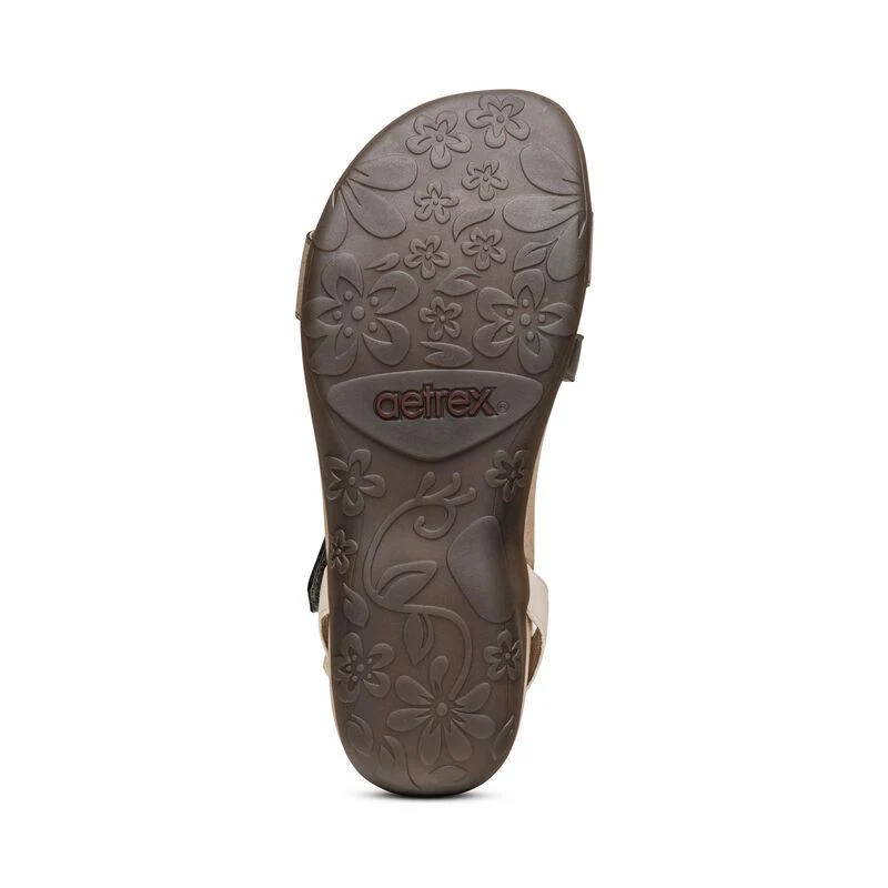 Aetrex Womens Gabby Adjustable Quarter Strap Sandals - Image 6
