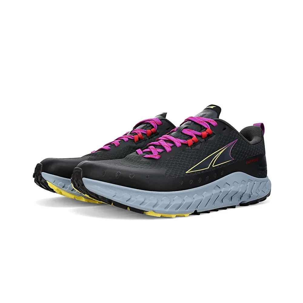 Altra Womens Outroad Running Shoe in Dark Grey and Blue - Image 6