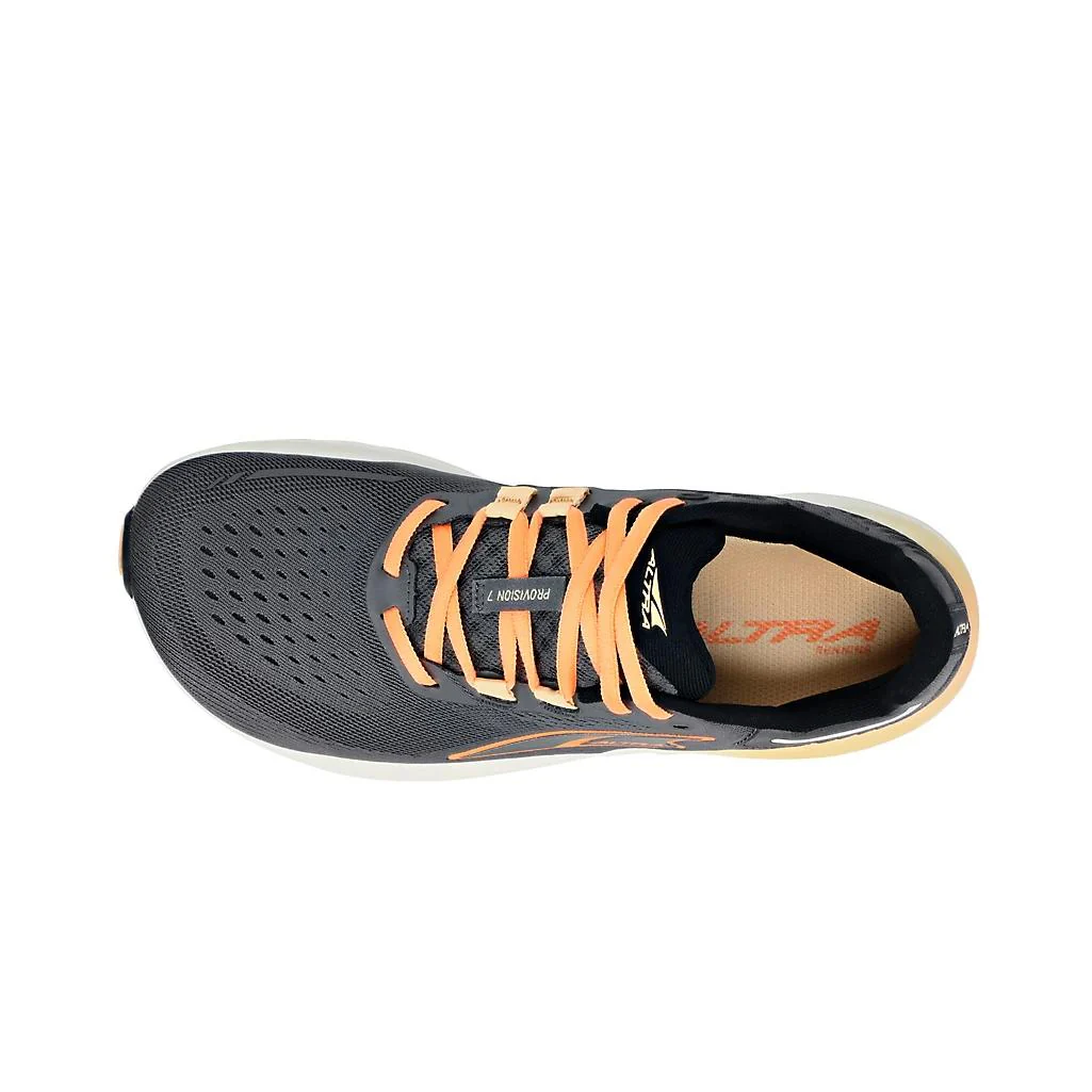 Altra Womens Provision 7 Running Shoe in Grey and Orange - Image 3