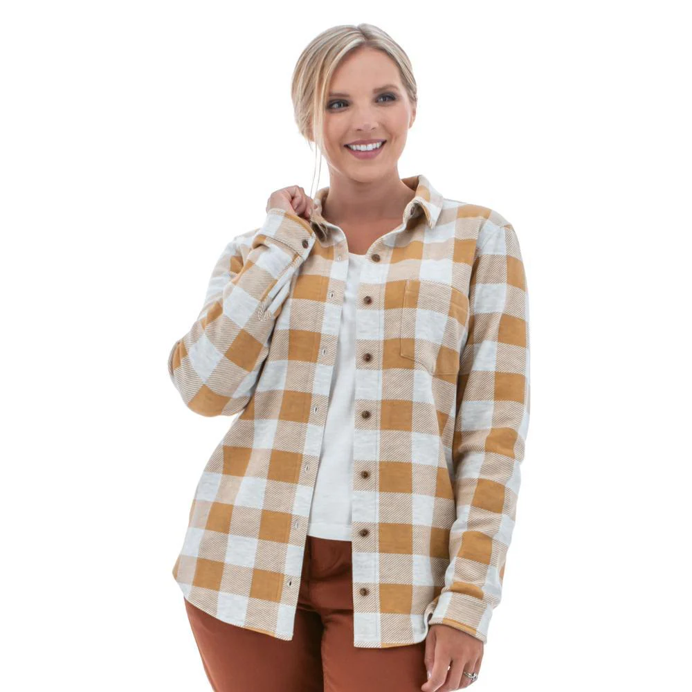 Aventura Womens Luscious Plaid Long Sleeve Shirt - Image 3