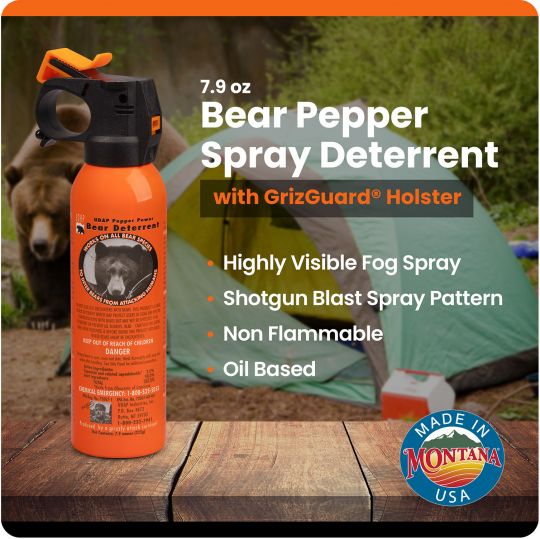 SOG Bear Spray 7.9oz with Griz Guard Holster - Image 4