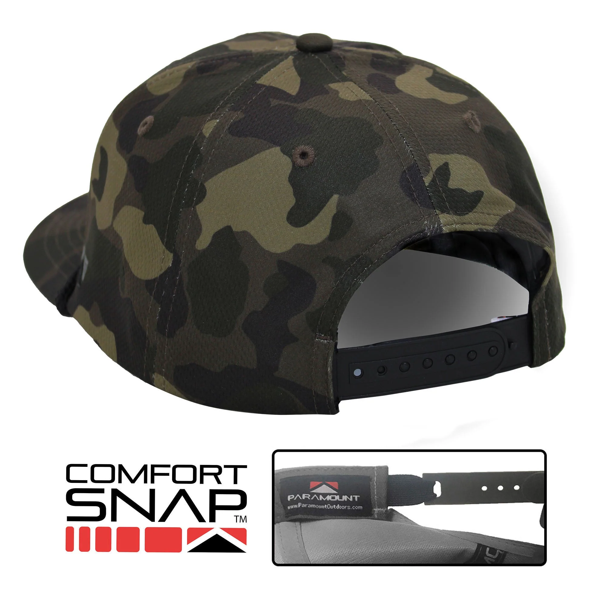 Black Lab Performance Rope Cap on Dark Old School Camo - Image 4