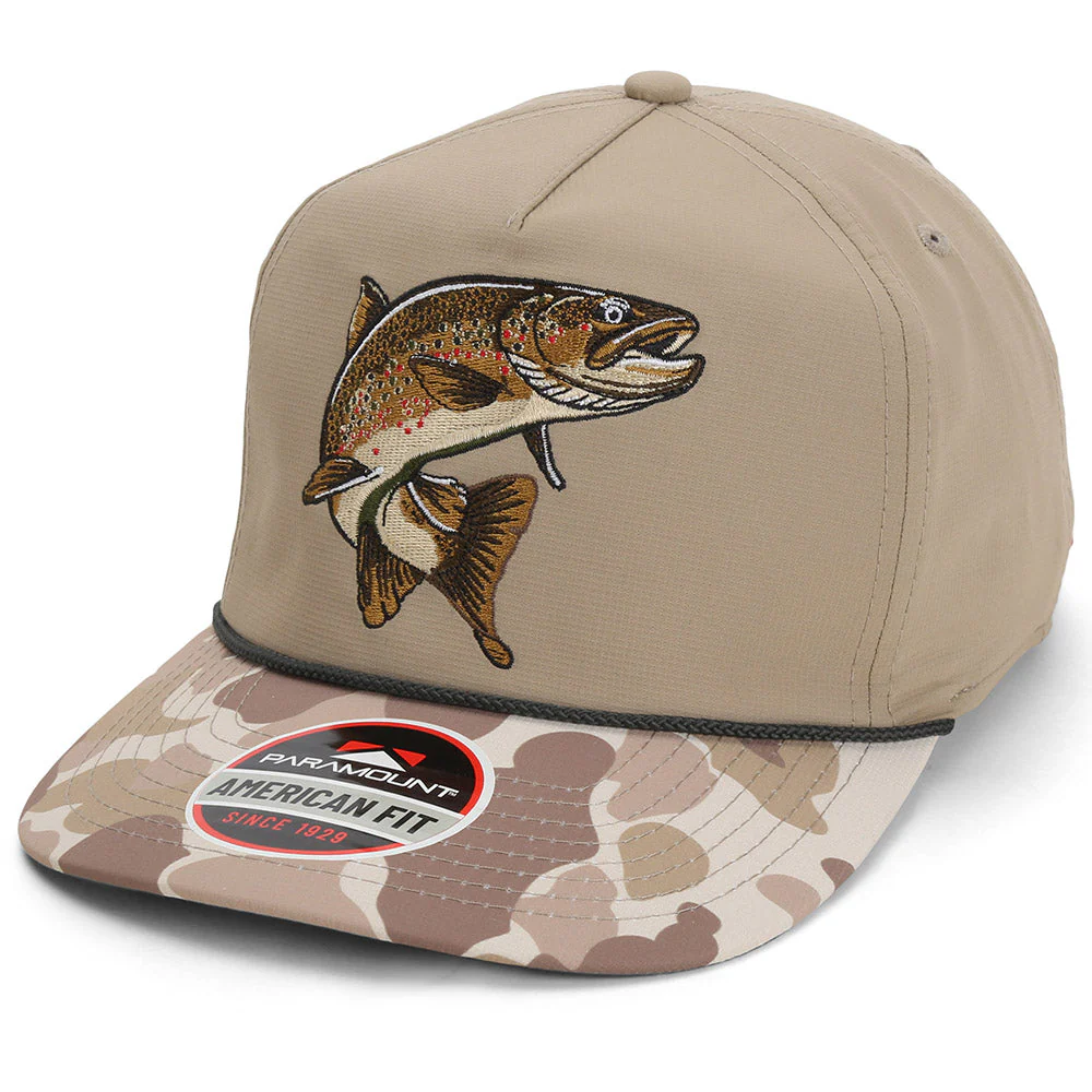 Brown Trout Rope Cap Fly Fishing 5-Panel - Image 2