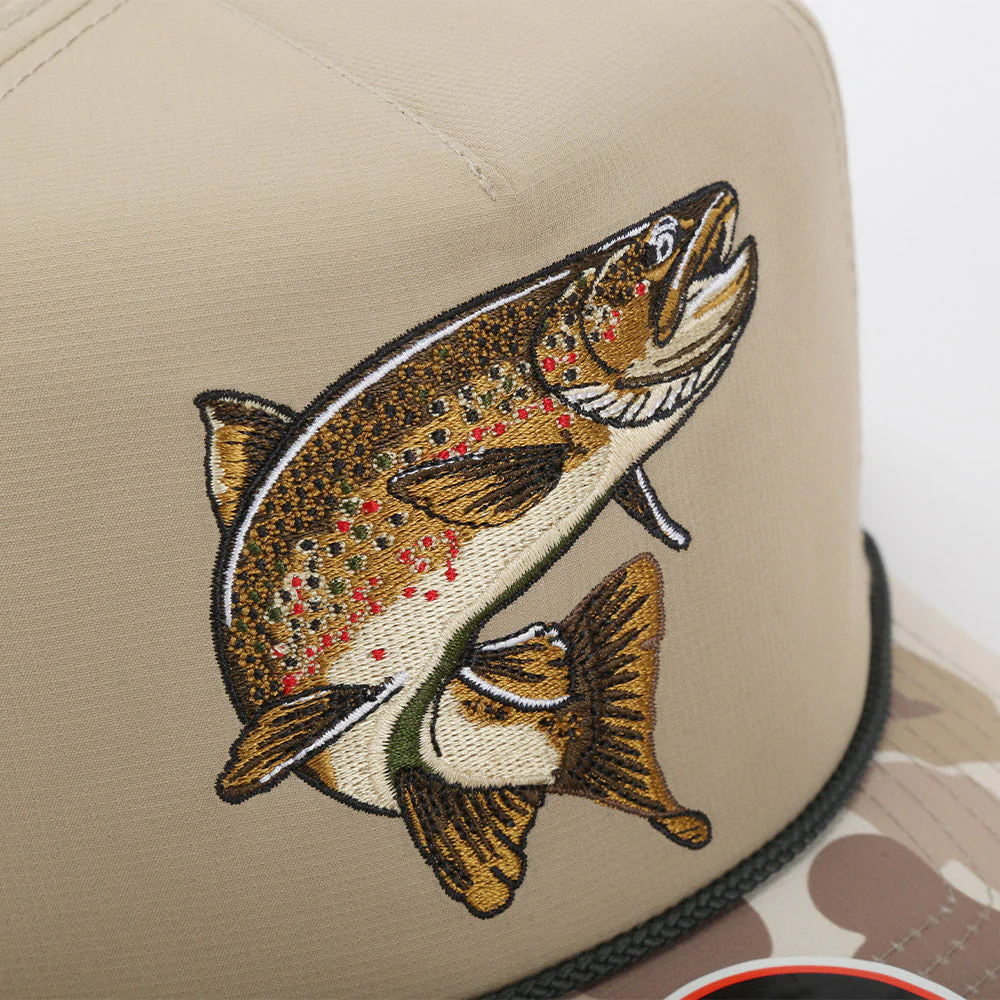 Brown Trout Rope Cap Fly Fishing 5-Panel - Image 5