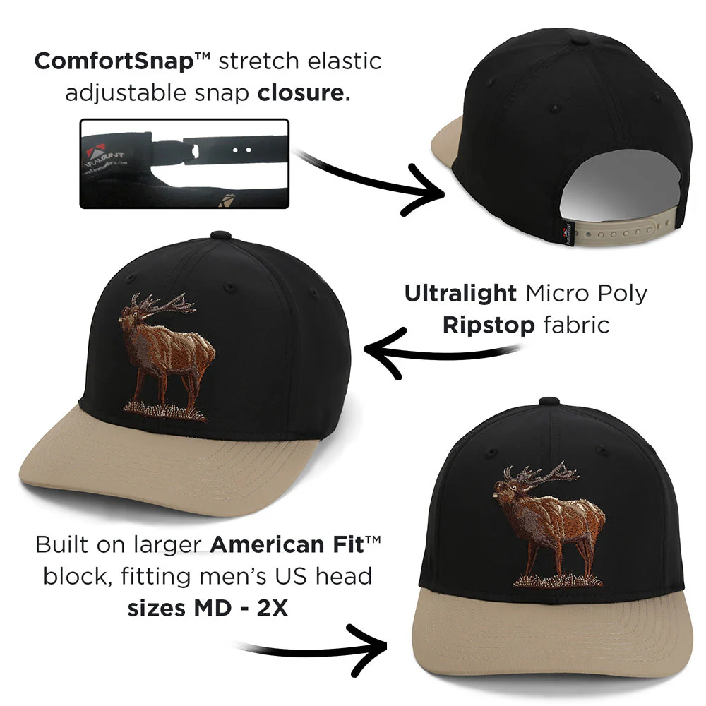 Bull Elk 6-Panel Riverside Cap ComfortSnap Snapback - Image 4
