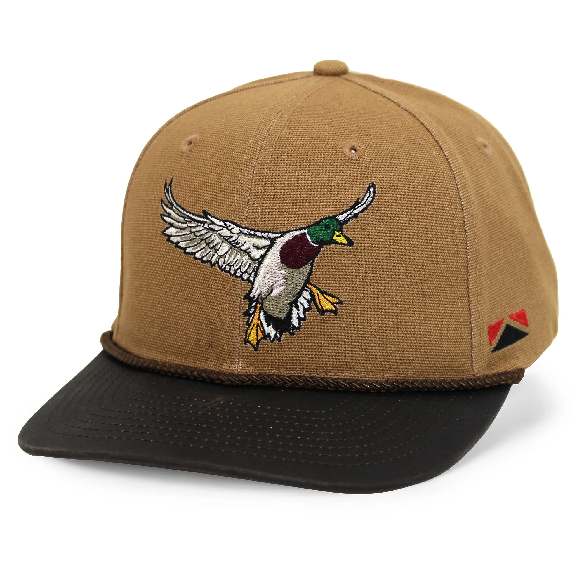 Canvas Mallard Drake Duck Hat with Wax Cloth Visor - Image 5