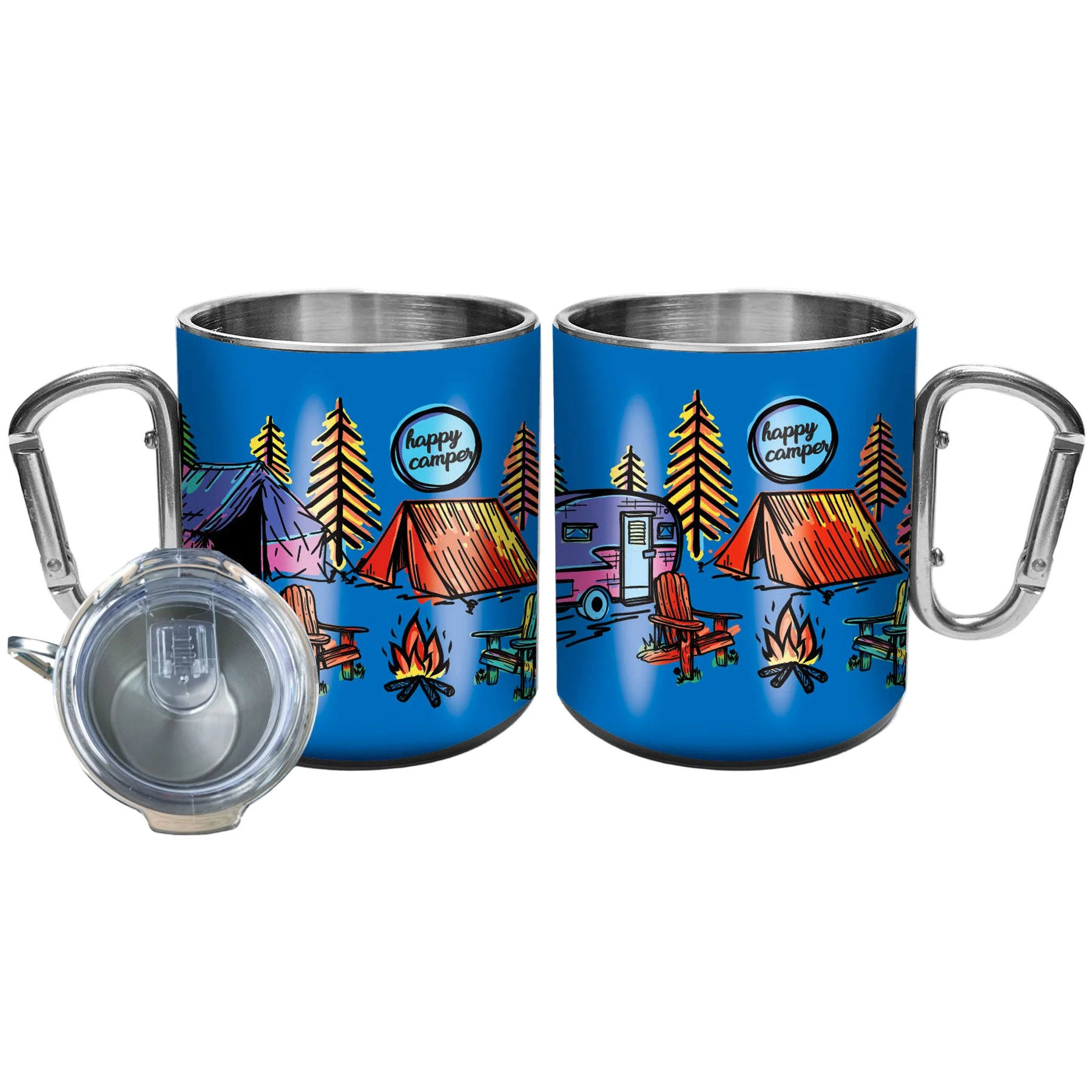 Carabiner Mug | Happy Camper - Image 2
