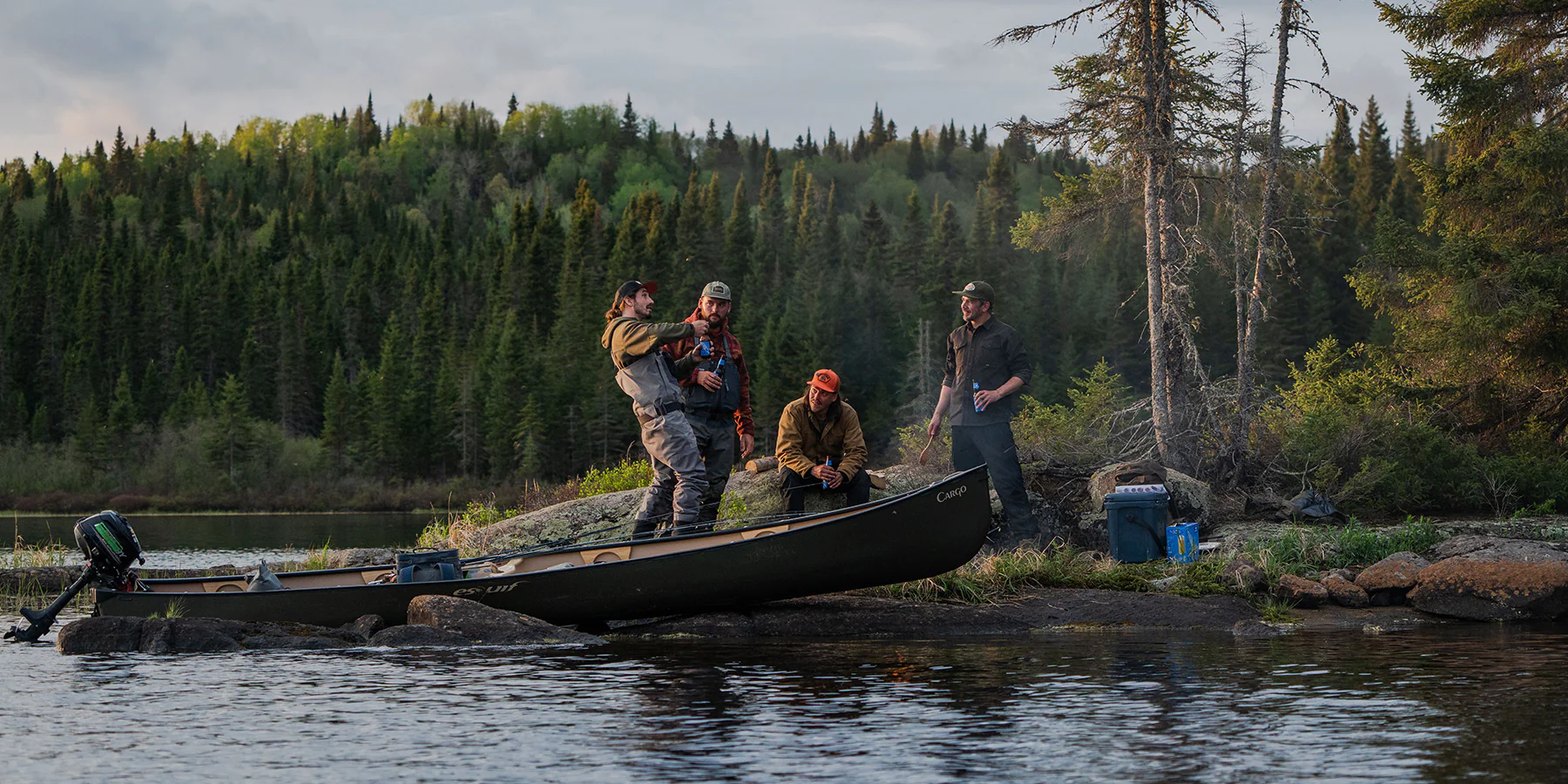 Esquif Cargo 17' Square Stern Canoe | Green - Image 5