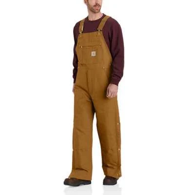 Carhartt Mens Loose Fit Firm Duck Insulated Bib Overall  2 Warmer Rating - Image 6
