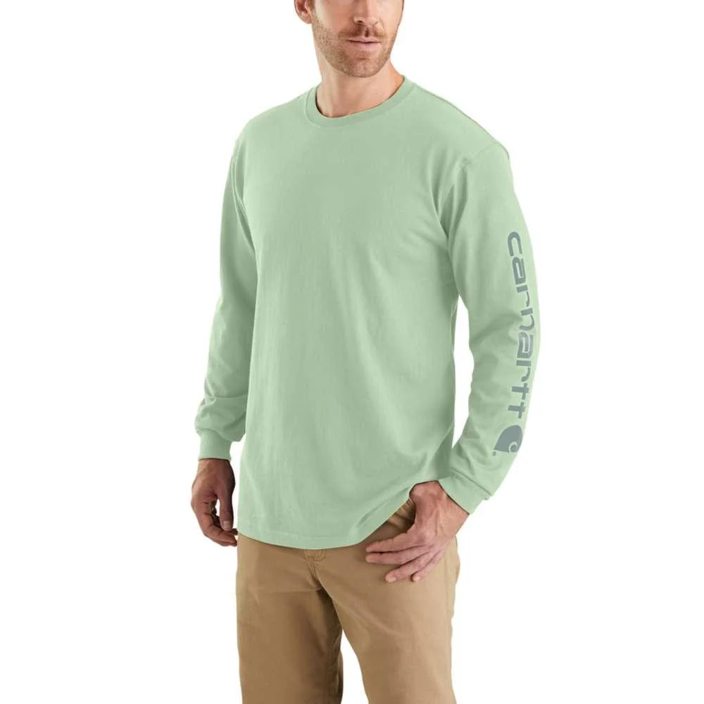 Carhartt Mens Loose Fit Heavyweight Long Sleeve Logo Graphic TShirt - Image 5