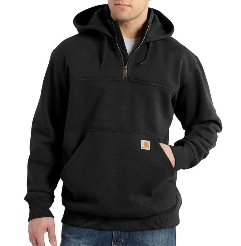 Carhartt Mens Rain DefenderĀ® Loose Fit Heavyweight Quarter-Zip Hoodie - Image 2