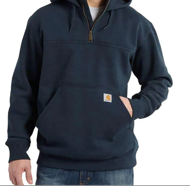 Carhartt Mens Rain DefenderĀ® Loose Fit Heavyweight Quarter-Zip Hoodie - Image 4