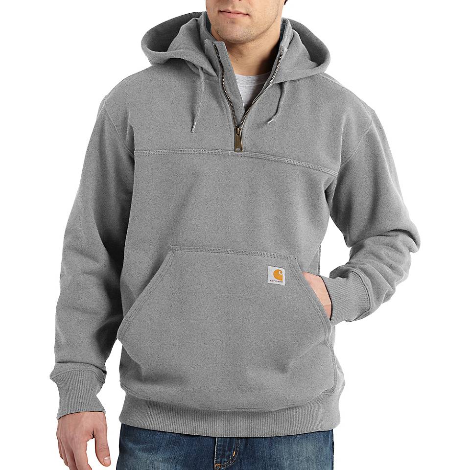 Carhartt Mens Rain DefenderĀ® Loose Fit Heavyweight Quarter-Zip Hoodie - Image 5