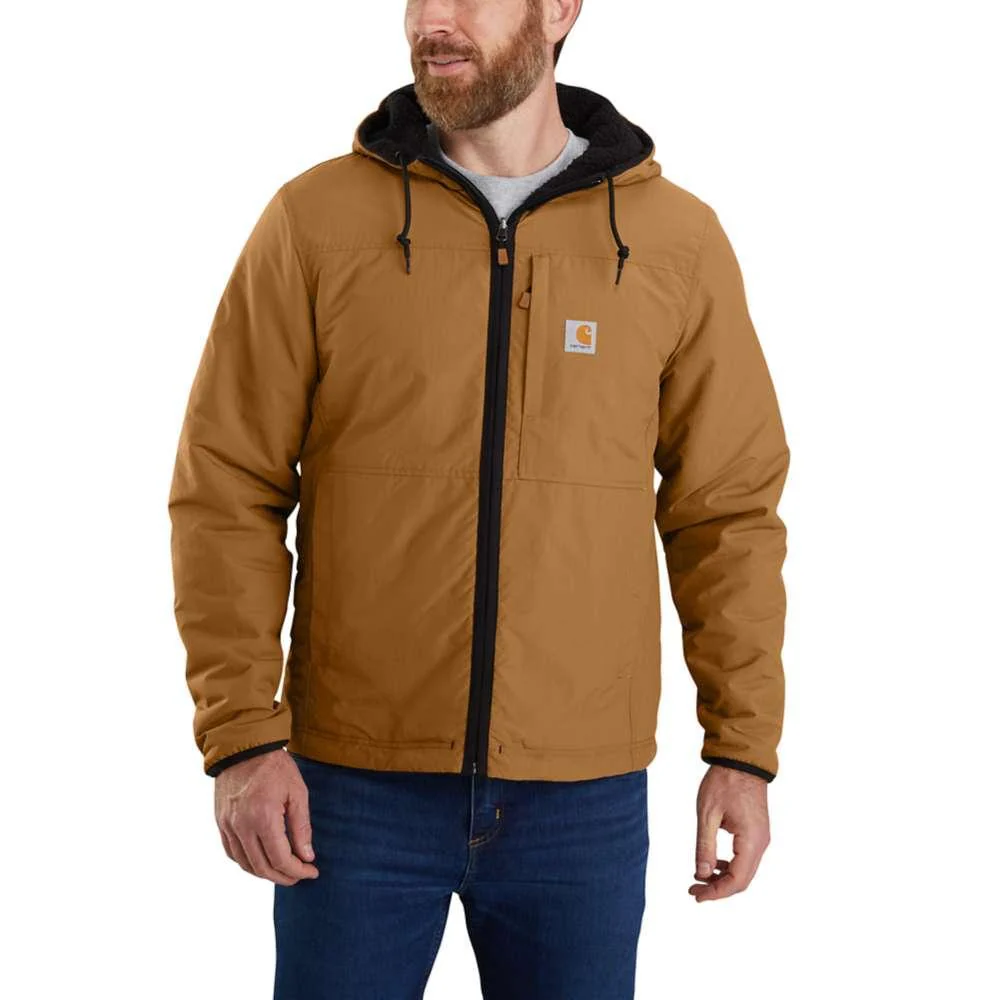 Carhartt Mens Rain Defender Relaxed Fit Reversible Fleece Lined Jacket - Image 3