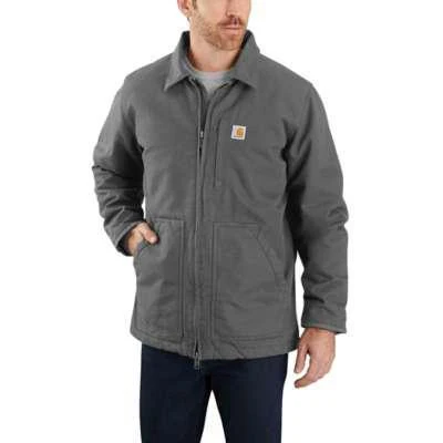 Carhartt Mens SherpaLined Washed Duck Field Jacket Relaxed Fit 2 Warmer Rating - Image 6