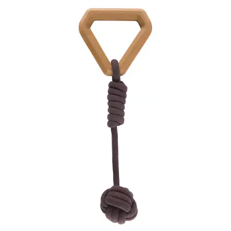 Carhartt Rubber Monkey Fist Dog Pull | Brown
