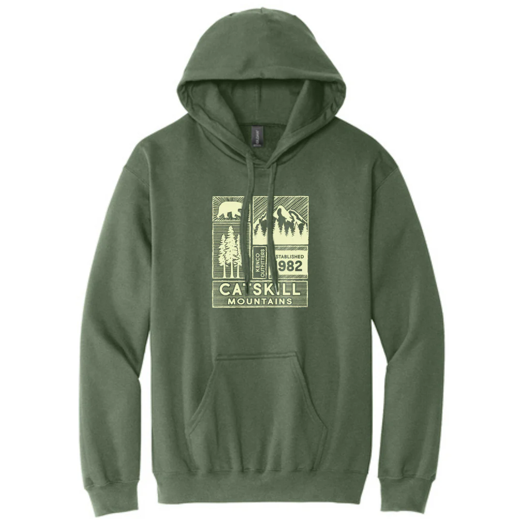 Catskills 1982 Pullover Hoodie | Military Green