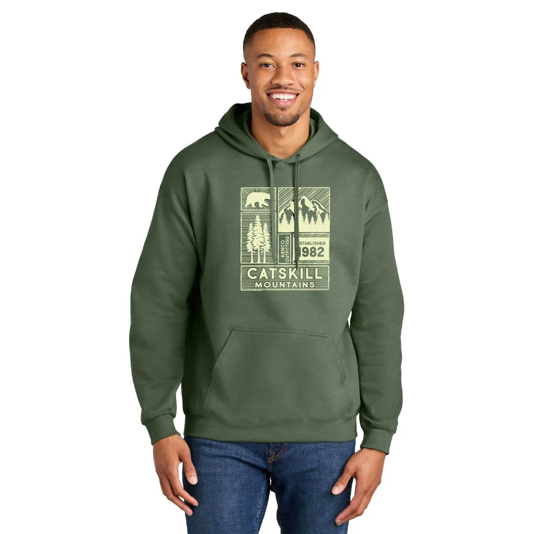 Catskills 1982 Pullover Hoodie | Military Green - Image 2