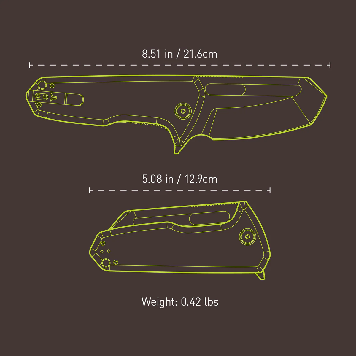 CEJA™ Tanto Flipper Knife - Image 2