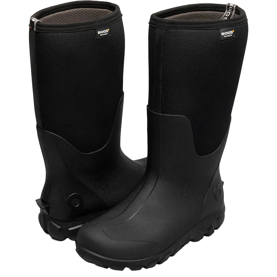 Men's Seamless Tall Boots | Black - Image 2