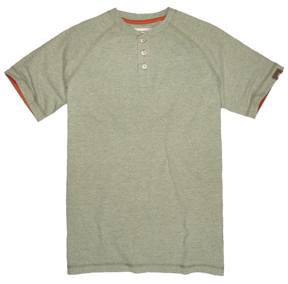 Dakota Grizzly Mens Rhett Henley Short Sleeve Shirt - Image 3