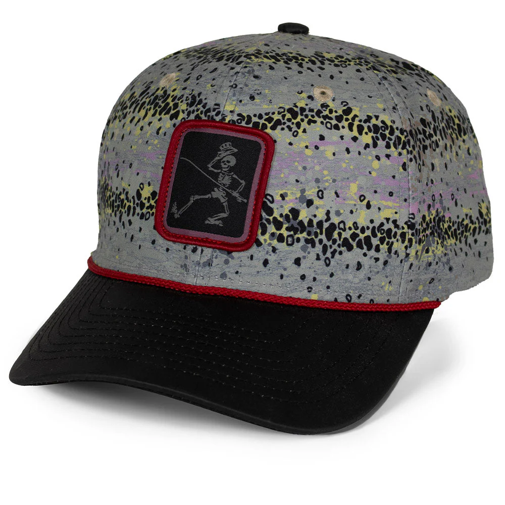 Dancing Skeletons Rainbow Trout 6-Panel Rope Cap - Image 2