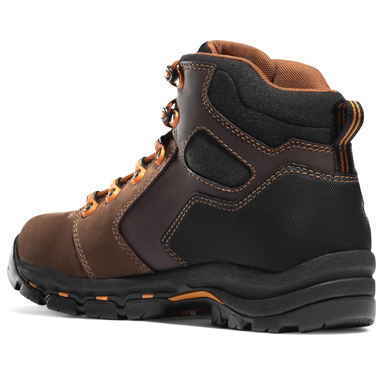 Men's Vicious Nonmetallic Toe Work Boot | Brown/Orange - Image 3