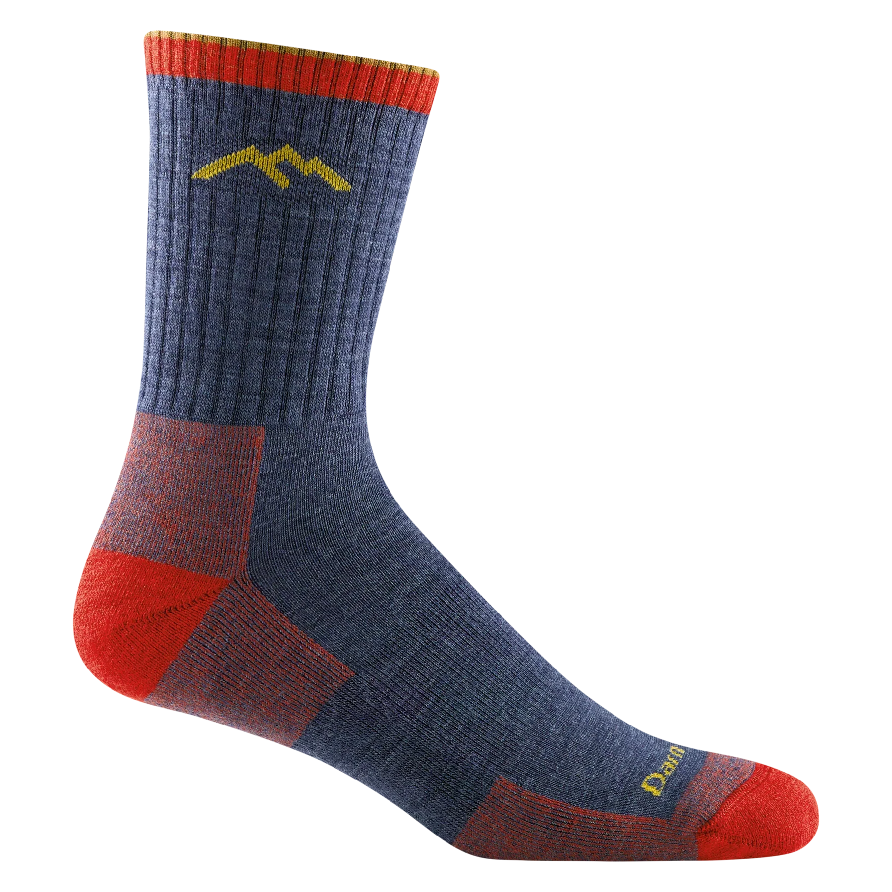 Men's Hiker Micro Crew Midweight Hiking Socks | Denim