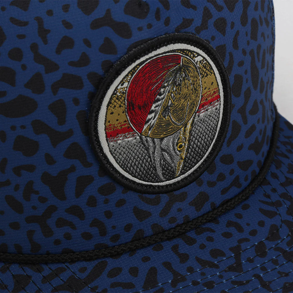 Dead Drift Fly Fishing Patch Trucker Hat Rope Cap - Image 12