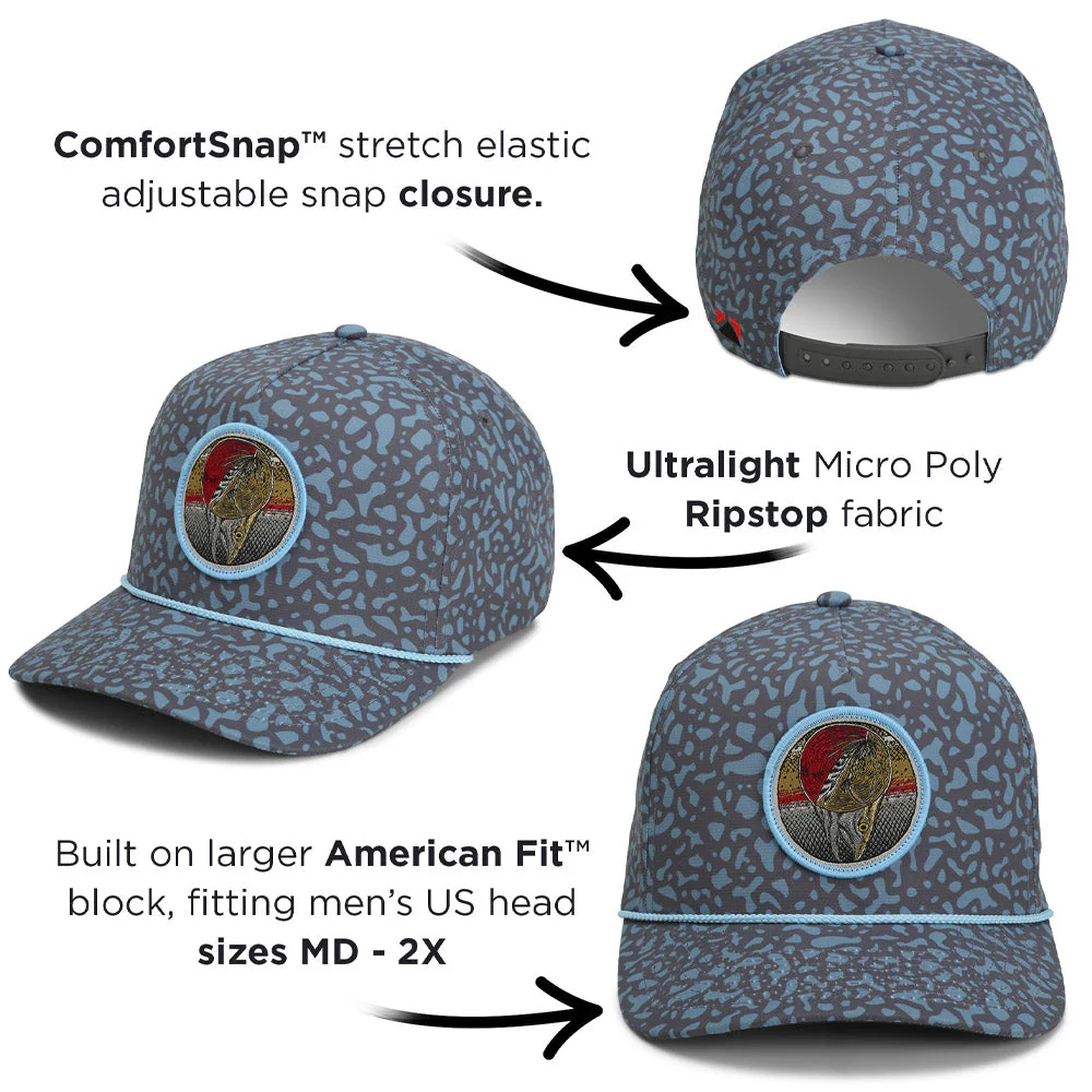 Dead Drift Fly Fishing Patch Trucker Hat Rope Cap - Image 15