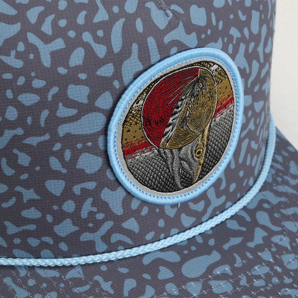 Dead Drift Fly Fishing Patch Trucker Hat Rope Cap - Image 17