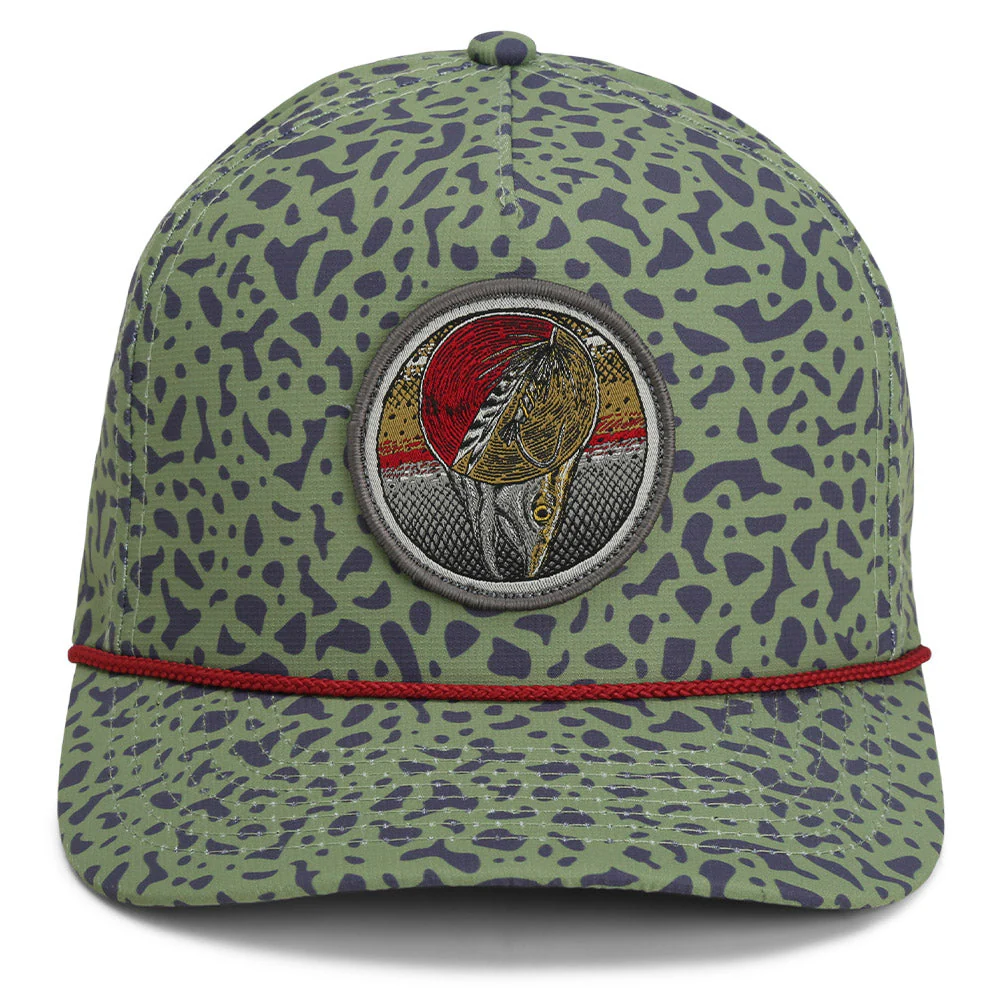 Dead Drift Fly Fishing Patch Trucker Hat Rope Cap - Image 2