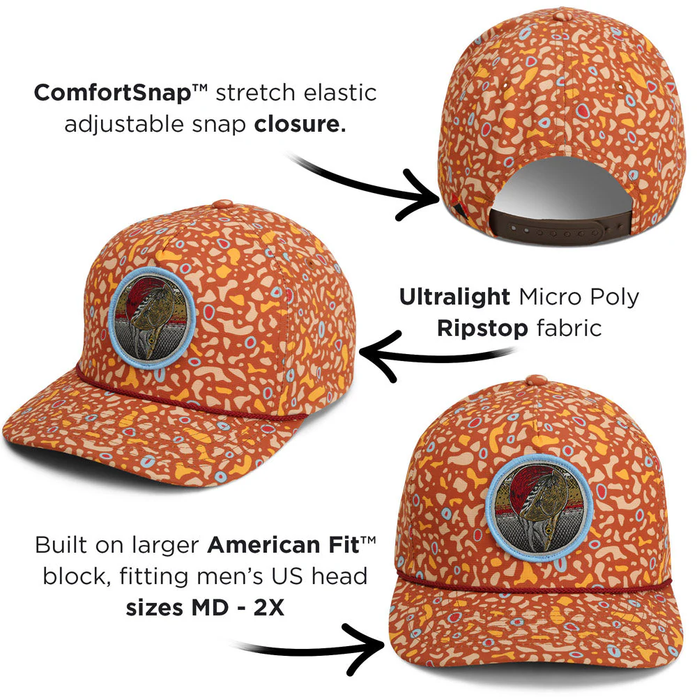 Dead Drift Fly Fishing Patch Trucker Hat Rope Cap - Image 20