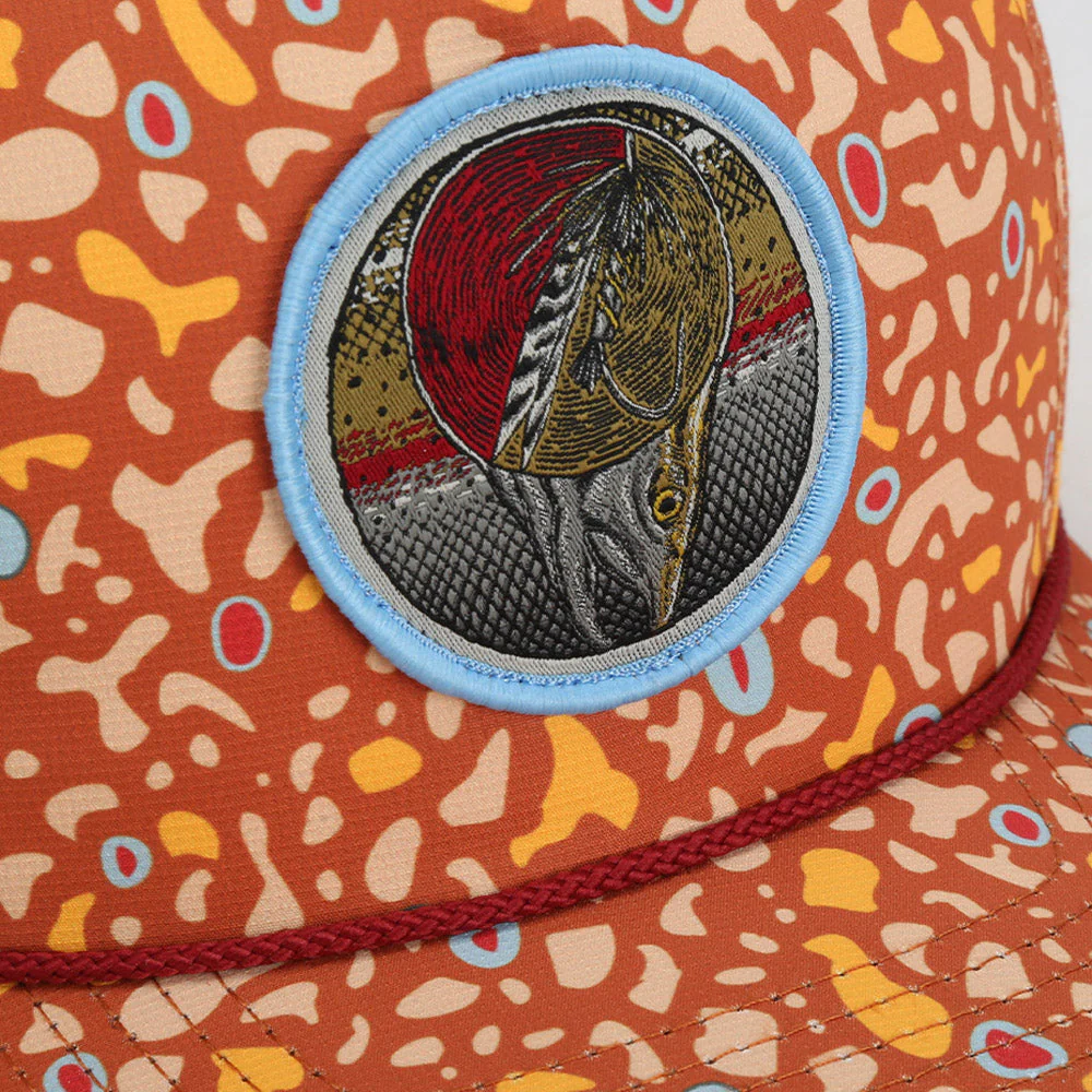 Dead Drift Fly Fishing Patch Trucker Hat Rope Cap - Image 22