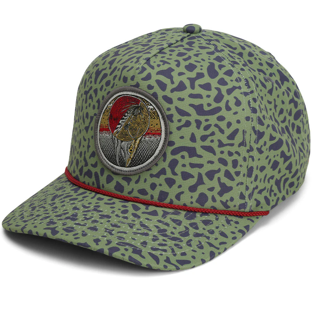 Dead Drift Fly Fishing Patch Trucker Hat Rope Cap - Image 3