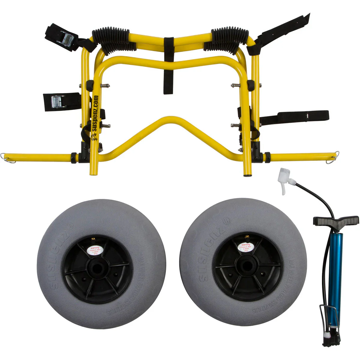 Suspenz DLX Beach Cart with Balloon Wheels, Flat Platform - Image 2