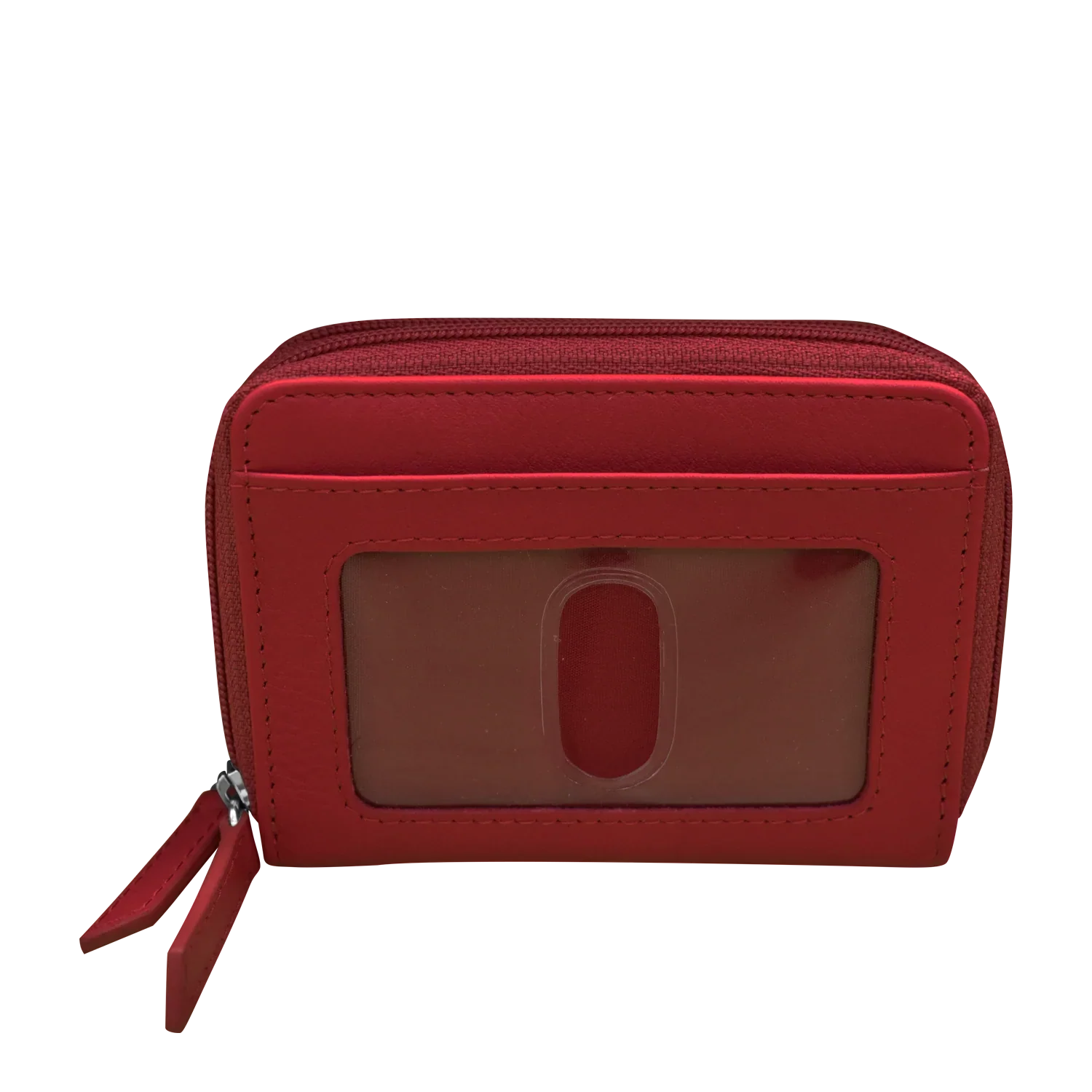 Double Zip Accordion Credit Card Holder with RFID Blocking - Image 3