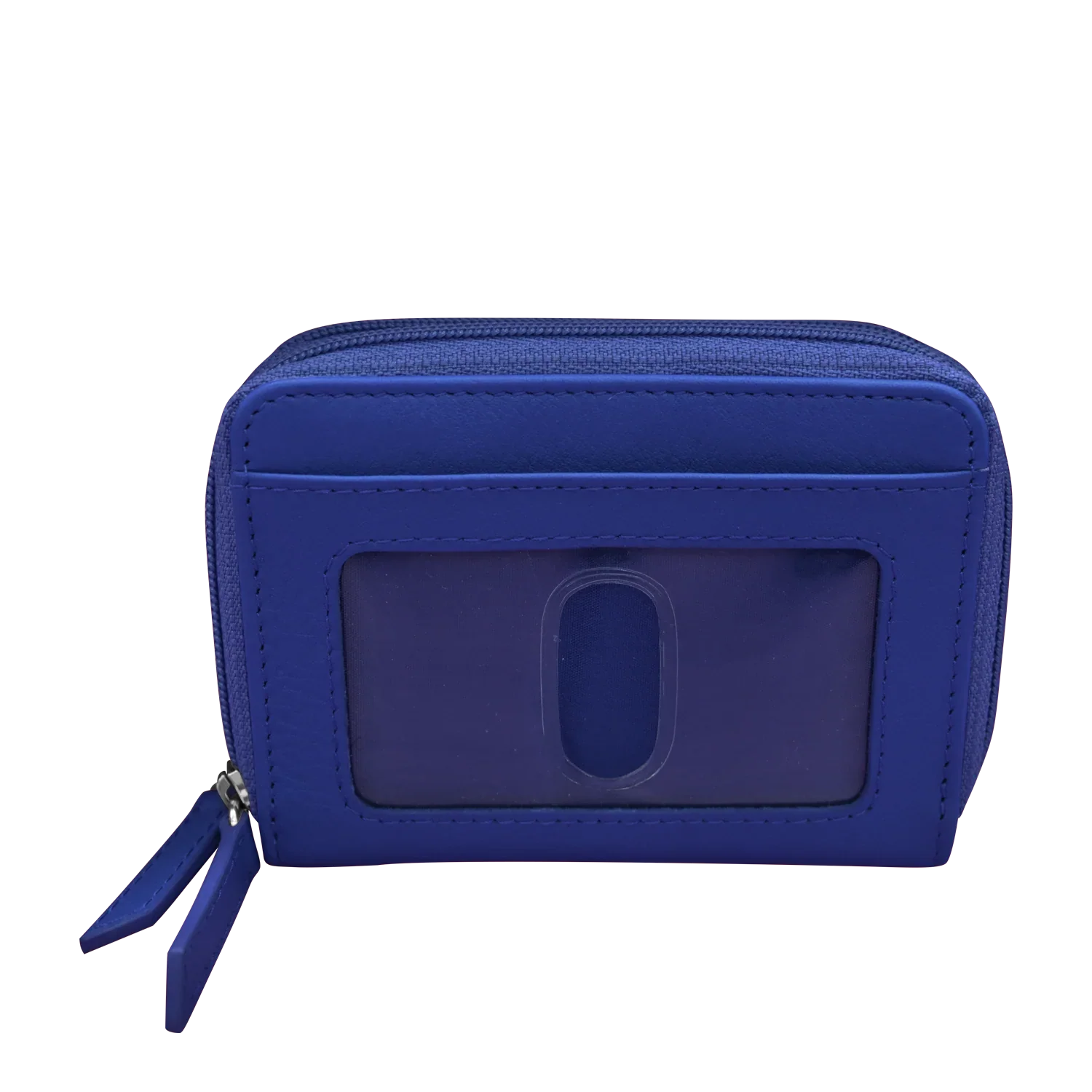 Double Zip Accordion Credit Card Holder with RFID Blocking - Image 7