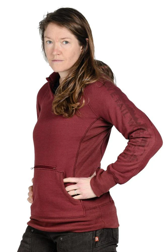 Dovetail Workwear Womens Anna Pullover Hoodie in Chicory - Image 2