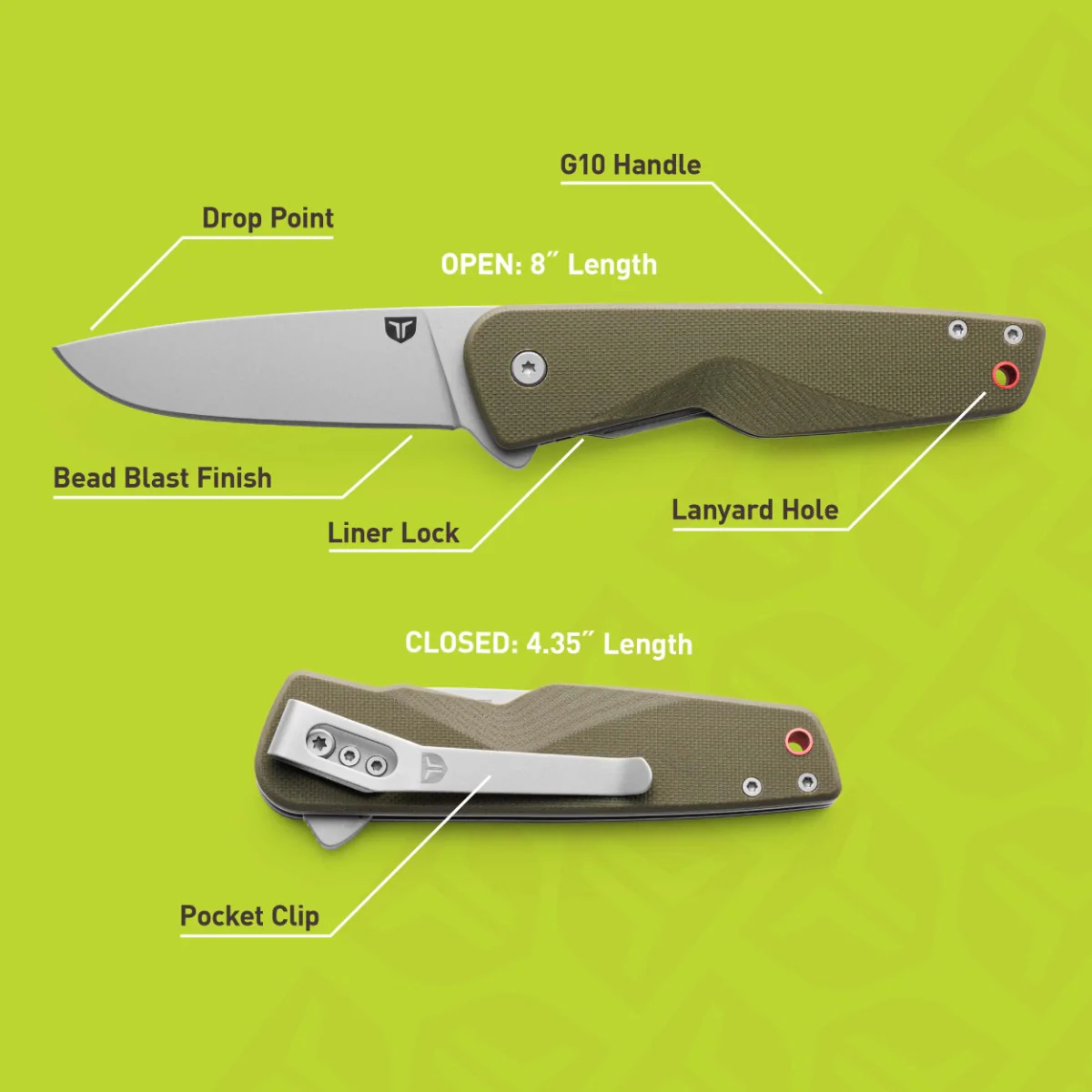 EDC Fast Flip™ Knife | Olive Green - Image 5