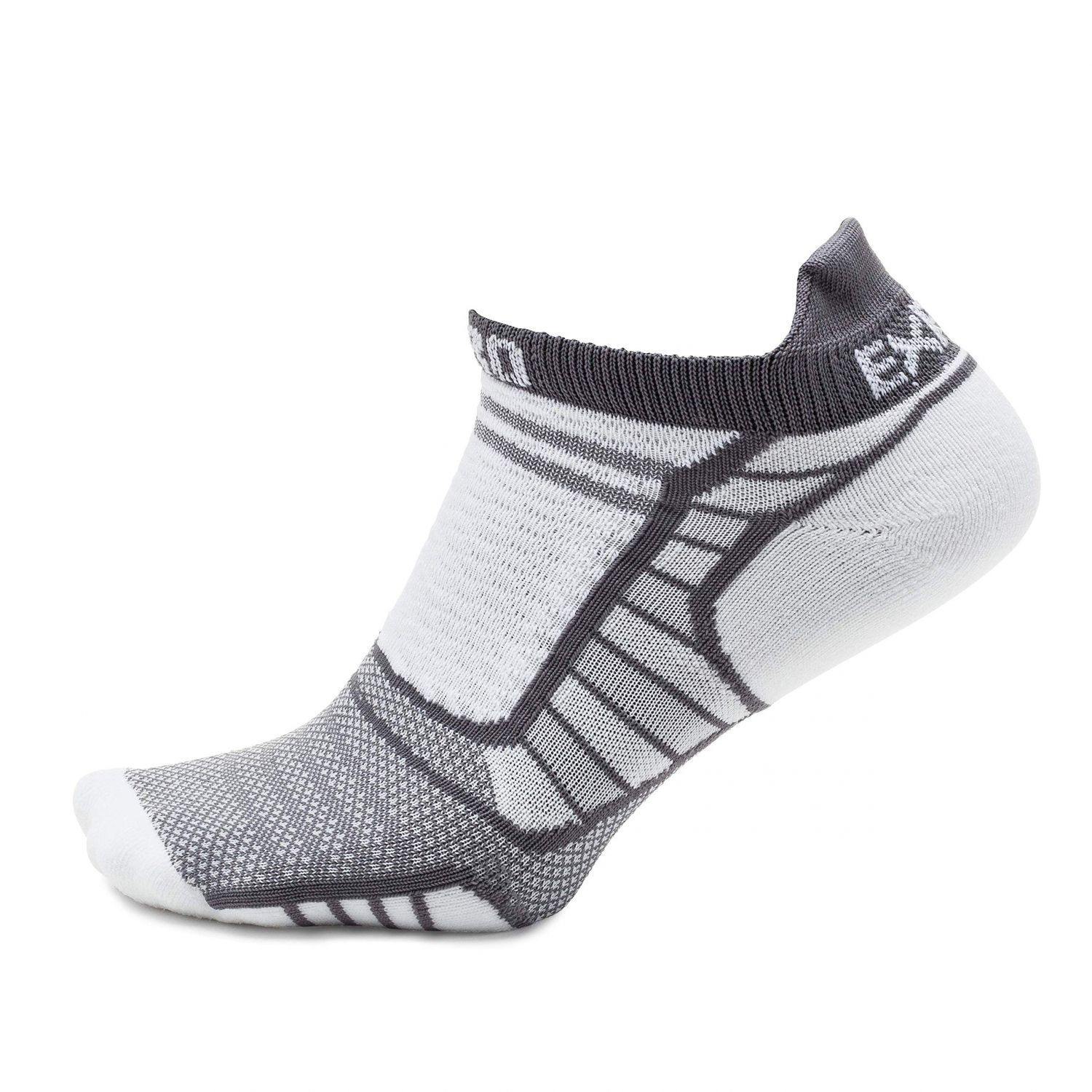 Experia PROLITE Ultra-Light Cushion No-Show Tab Socks | Grey