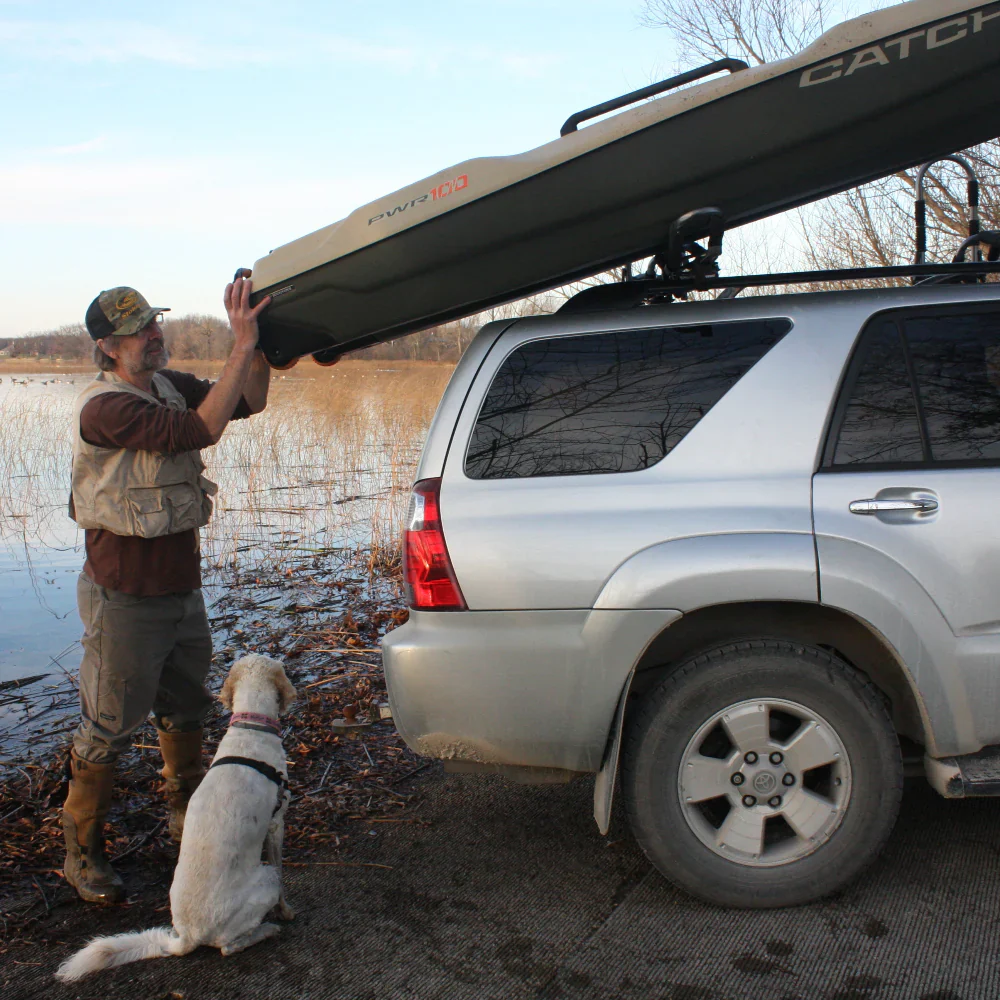 EZ ROLLER™ V-Rack Roof Carrier | Black - Image 2