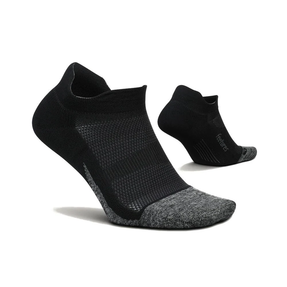 Feetures Elite Light Cushion No Show Tab Socks Black - Image 2