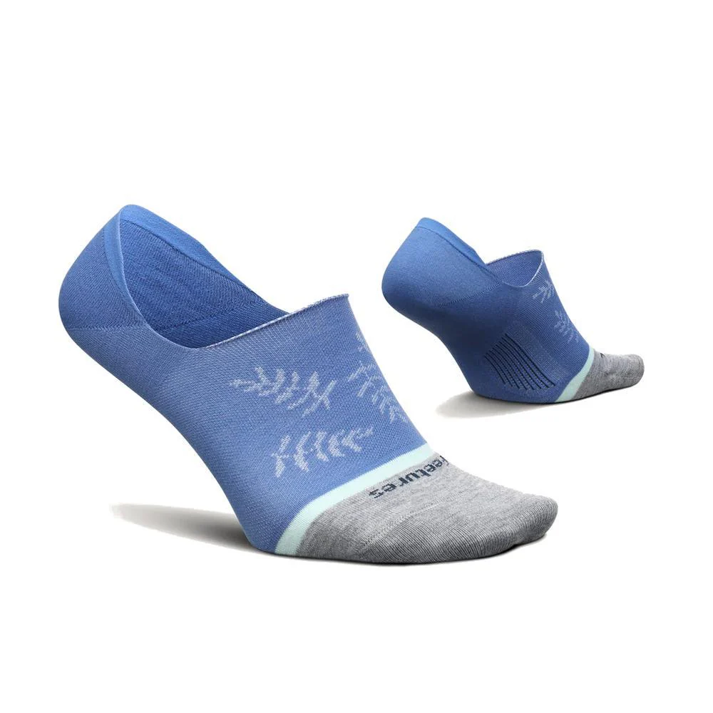 Women's Everyday No Show Ultra Light Socks | Fern Leaf Blue - Image 2