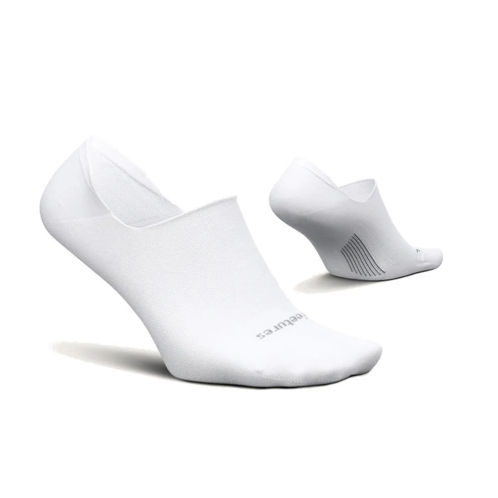 Feetures Womens Everyday No Show Ultra Light Socks White - Image 2